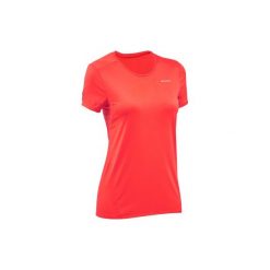 Koszulka MH100 damska. Czerwone t-shirty damskie QUECHUA. W wyprzedaży za 9.99 zł.