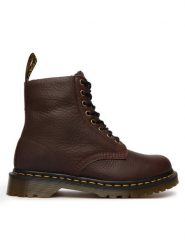 Dr. Martens Trapery 1460 Fleece Lined Grizzly DM31873201 Brązowy. Brązowe śniegowce i trapery damskie Dr. Martens, ze skóry. Za 989.99 zł.