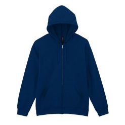 Męska Bluza Z Kapturem Softstyle Midweight Full Zip. Niebieskie bluzy męskie Gildan, m, bez wzorów, z kapturem. Za 121.99 zł.