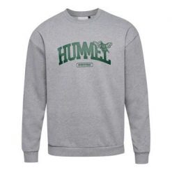 Luźna bluza z okrągłym dekoltem Hummel University Bee. Szare bluzy męskie Hummel, m, bez wzorów, bez kaptura. W wyprzedaży za 165.50 zł.