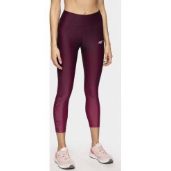 Legginsy do biegania damskie. Legginsy damskie 4f, bez wzorów, z dzianiny, do biegania. Za 149.99 zł.