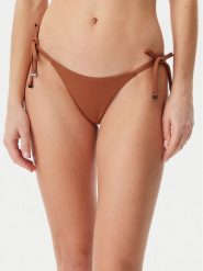 Calvin Klein Swimwear Dół od bikini KW0KW02704 Brązowy. Brązowe bikini damskie Calvin Klein Swimwear, s, bez wzorów. Za 139.99 zł.