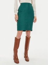 Tatuum Spódnica ołówkowa Monoli 1 T2410.172B Zielony Slim Fit. Zielone spódnice damskie Tatuum, bez wzorów, ze lnu, ołówkowe. Za 219.99 zł.