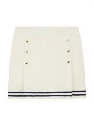 Guess Spódnica mini J6BD02Z 1277 Kremowy Regular Fit. Białe spódniczki dla dziewczynek Guess, z aplikacjami, mini. Za 194.99 zł.