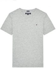 Tommy Hilfiger T-Shirt KB0KB04140 D Szary Regular Fit. Szare t-shirty dla chłopców Tommy Hilfiger, bez wzorów, z bawełny, bez ramiączek. Za 69.99 zł.