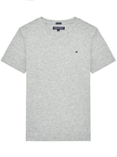 Tommy Hilfiger T-Shirt KB0KB04140 D Szary Regular Fit. Szare t-shirty dla chłopców Tommy Hilfiger, bez wzorów, z bawełny, bez ramiączek. Za 69.99 zł.