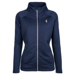 Bluza turystyczna polarowa damska AULP SIMIX trekkingowa na zamek. Niebieskie bluzy damskie Aulp, bez wzorów, z dzianiny, bez kaptura. Za 329.99 zł.