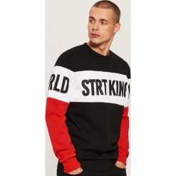 Bluza z napisami - Czarny. Czarne bluzy męskie House, z napisami. Za 89.99 zł.