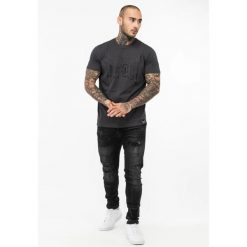 T-shirt o klasycznym kroju Tapout Basic. Szare t-shirty męskie TAPOUT, m, bez wzorów, z bawełny, klasyczne, bez kołnierzyka. Za 120.00 zł.