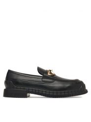 LOVE MOSCHINO Loafersy JA10023G1PIA0000 Czarny. Czarne mokasyny damskie Love Moschino, ze skóry. Za 879.99 zł.