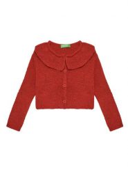 United Colors Of Benetton Kardigan 106QG500N Czerwony Regular Fit. Czerwone swetry dla dziewczynek United Colors Of Benetton, bez wzorów, z syntetyku, bez kołnierzyka, bez ramiączek, bez kaptura. Za 109.99 zł.