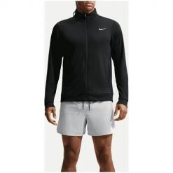 Bluza treningowa męska Nike IM3615010BLACKWHITE. Czarne bluzy sportowe męskie Nike, m, bez wzorów, bez kaptura, na fitness i siłownię. Za 439.00 zł.