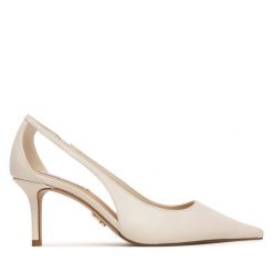 Szpilki Steve Madden. Białe szpilki damskie Steve Madden, bez wzorów, bez obcasa, bez zapięcia. Za 469.99 zł.