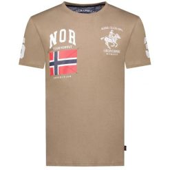 T-Shirt Geographical Norway JEQUESTRE MEN 254 taupe (szarobrązowy) męska. Brązowe t-shirty męskie Geographical Norway, m, bez wzorów, sportowe, bez kołnierzyka. Za 99.00 zł.