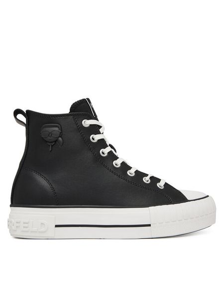 KARL LAGERFELD Trampki Kampus Max KL60456 Czarny. Czarne trampki i tenisówki damskie KARL LAGERFELD, bez wzorów, ze skóry, bez zapięcia. Za 469.99 zł.