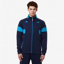 Bluza Alpine F1 Adofre 2024. Niebieskie bluzy męskie Kappa, m, bez wzorów, z bawełny, bez kaptura. Za 264.50 zł.