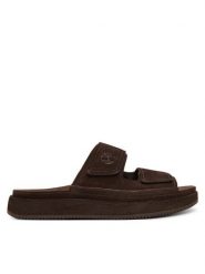 Timberland Klapki TB0A2755EIV1 Brązowy. Brązowe klapki męskie Timberland, ze skóry. Za 399.99 zł.