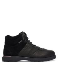 Tommy Hilfiger Trzewiki Corporate Outdoor Warm Lth Boot FM0FM05991 Czarny. Czarne botki męskie Tommy Hilfiger, bez wzorów, ze skóry, bez zapięcia. Za 649.99 zł.