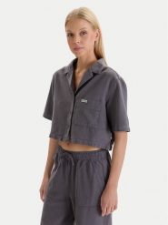 Hunter Koszula W126-HRLST-1011-42X Szary Regular Fit. Szare koszule damskie Hunter, xl, bez wzorów, z syntetyku, bez kołnierzyka, bez ramiączek. Za 149.99 zł.