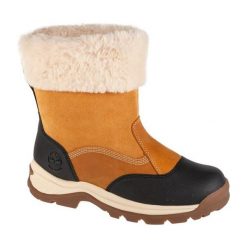 Buty Timberland White Ledge Pullon Wp TB1A2KUF231 żółte z futrem. Żółte śniegowce i trapery damskie z materiału. Za 916.73 zł.