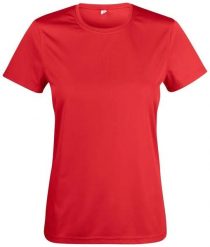 Clique Basic Active-T Women koszulka z przędzy farbowanej, poliester – red. Czerwone t-shirty damskie CLIQUE, l, bez wzorów, z dzianiny, klasyczne, bez kołnierzyka. Za 103.52 zł.