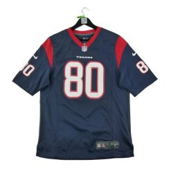 Second life - Nike Koszulka męska NFL Houston Texans - Stan bardzo dobry. Niebieskie koszulki sportowe męskie Nike, l, bez wzorów, z jeansu, bez kołnierzyka, bez ramiączek, do piłki nożnej. Za 149.06 zł.