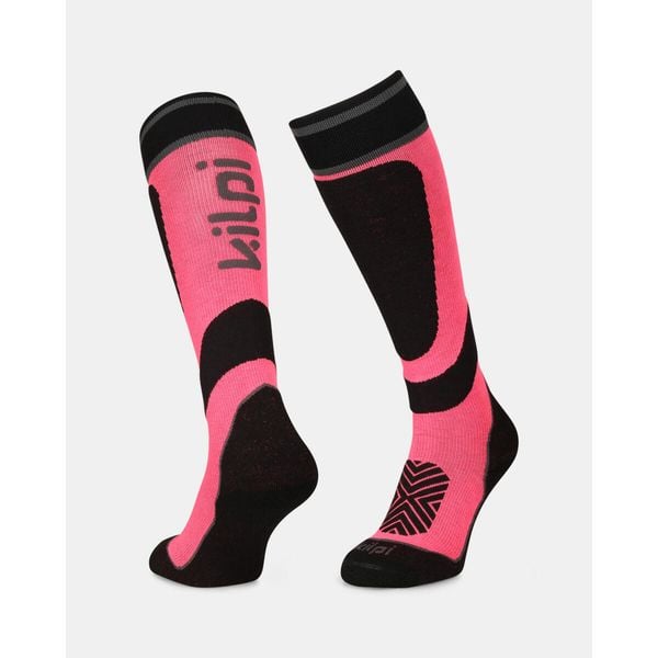 Skarpety narciarskie unisex Kilpi ANXO-U. Czerwone skarpety damskie Kilpi, bez wzorów. Za 112.21 zł.