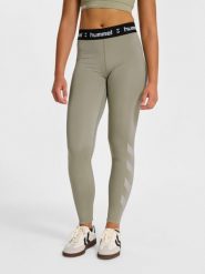 Damskie legginsy Hummel Pulse. Szare legginsy sportowe damskie Hummel, l, bez wzorów, z elastanu, na fitness i siłownię. Za 184.50 zł.