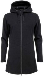 Damski sweter sportowy Loap Gama czarny. Czarne swetry damskie 55PROTEC, m, bez wzorów, klasyczne, bez kołnierzyka, bez ramiączek, długie, z kapturem. Za 190.99 zł.