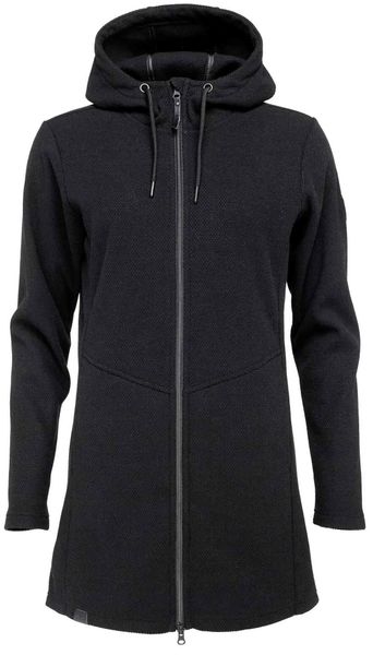 Damski sweter sportowy Loap Gama z kapturem. Czarne swetry damskie ÀLG, xs, bez wzorów, klasyczne, bez kołnierzyka, bez ramiączek, długie, z kapturem. Za 190.99 zł.