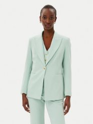 Maryley Marynarka 25EB187/M27/43SP Zielony Regular Fit. Zielone żakiety damskie Maryley, m, bez wzorów, z syntetyku. Za 289.99 zł.