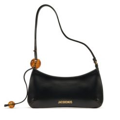 Torebka JACQUEMUS. Czarne torebki do ręki damskie JACQUEMUS, bez wzorów, wizytowe, bez dodatków. Za 2,429.00 zł.