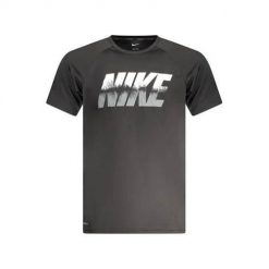 Koszulka sportowa męska Nike nessg580ne001blaxl. Szare koszulki sportowe męskie Nike, l, bez wzorów, bez kołnierzyka, bez ramiączek. Za 349.00 zł.