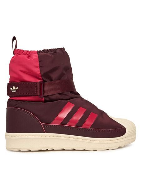 Adidas Śniegowce Superstar 360 Winterized Boot JR5804 Bordowy. Czerwone buty zimowe dziewczęce Adidas, bez wzorów, z materiału, bez zapięcia. Za 369.99 zł.