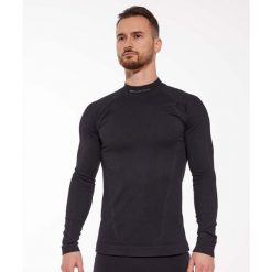 Bluza męska motocyklowa Brubeck COOLER. Czarne bluzy męskie Brubeck, l, bez wzorów, z elastanu, bez kaptura. Za 224.99 zł.