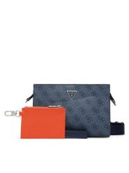 Guess Saszetka HMMILO P6157 Granatowy. Niebieskie saszetki męskie Guess, ze skóry. Za 364.99 zł.