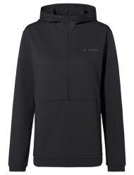 Sweter damski Cyclist All Year. Czarne swetry damskie Vaude, bez wzorów, z materiału, sportowe, bez kołnierzyka, bez ramiączek, długie, z kapturem. Za 389.00 zł.