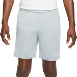 Spodenki sportowe męskie Nike Dri-FIT Academy Short. Szare krótkie spodenki sportowe męskie Nike, m, bez wzorów, dri-fit (nike). Za 80.31 zł.