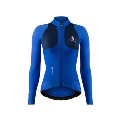 Kurtka damska Etxeondo Teknika Gore-Tex WindStopper. Niebieskie kurtki damskie ETXEONDO, bez wzorów, z gore-texu, rowerowe. Za 890.10 zł.
