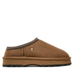 Kapcie EMU Australia. Brązowe kapcie damskie Emu Australia, bez wzorów. Za 259.99 zł.