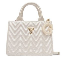 Torebka Guess. Białe torebki do ręki damskie Guess, z aplikacjami, klasyczne, bez dodatków. Za 319.99 zł.