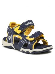 Timberland Sandały Adventure Seeker 2 Strap TB02484A484 Granatowy. Niebieskie sandały chłopięce Timberland, ze skóry, bez zapięcia. Za 149.99 zł.