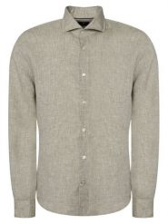 JOOP! Koszula Pai-W 30102661 Zielony jasny Regular Fit. Zielone koszule męskie JOOP!, m, bez wzorów, ze lnu, bez kołnierzyka, bez ramiączek. Za 499.99 zł.