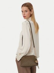 MICHAEL Michael Kors Torebka Freddie 32T6GX4C1V Brązowy. Brązowe listonoszki damskie MICHAEL Michael Kors, bez wzorów, ze skóry, bez dodatków. Za 1,019.00 zł.