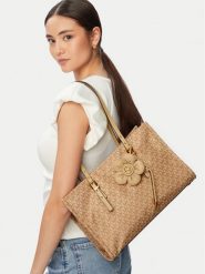 MICHAEL Michael Kors Torebka Zadie 30T6A6ZT8C Kremowy. Białe torebki do ręki damskie MICHAEL Michael Kors, bez wzorów, z materiału, bez dodatków. Za 879.99 zł.