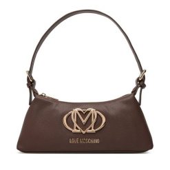 Torebka LOVE MOSCHINO. Brązowe torebki do ręki damskie Love Moschino, bez wzorów, klasyczne, bez dodatków. Za 729.99 zł.