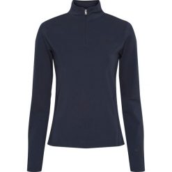 Damska koszulka jeździecka 1/2 z długim rękawem i zamkiem błyskawicznym Equipage. Niebieskie t-shirty damskie EQUIPAGE, xl, bez wzorów, z materiału, bez kołnierzyka. Za 194.00 zł.