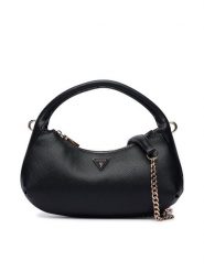 Guess Torebka Gilda Mini HWZG97 47730 Czarny. Czarne torebki do ręki damskie Guess, z aplikacjami, ze skóry, bez dodatków. Za 494.99 zł.