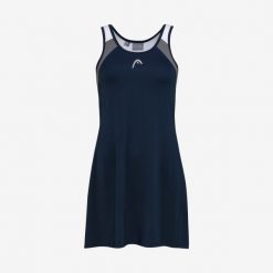 Sukienka damska Club 22. Niebieskie sukienki damskie Head, xl, bez wzorów, z elastanu, sportowe, bez kołnierzyka, bez ramiączek, sportowe. Za 340.45 zł.