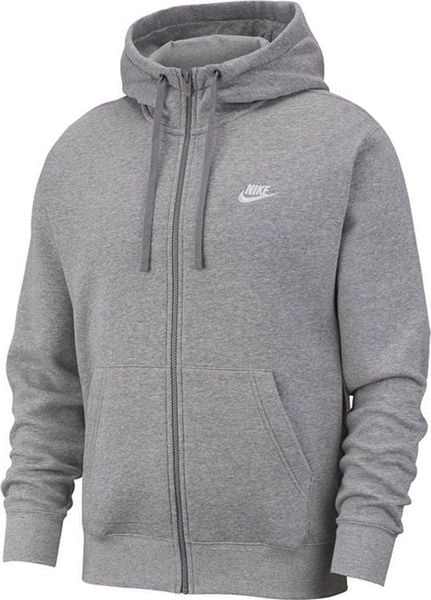 Nike Bluza męska NSW Club Hoodie FZ szara BV2648 063. Szare bluzy męskie Nike, m, bez wzorów, bez kaptura. Za 296.25 zł.